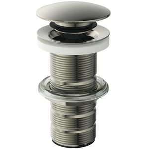 LUXURY CLICKER BASIN WASTE SOLID silver storm (rvs look)