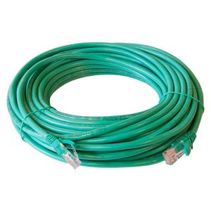Patchkabel / netwerkkabel CAT5e UTP PVC molded groen 15meter