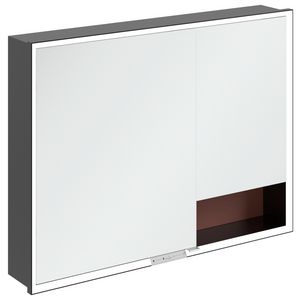 Inbouw-spiegelkast My View+ 1000x750x168mm Wine Red