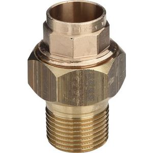 3 Del. Koppeling 22x3/4 brons/blank 94331G-112967 VVE=10