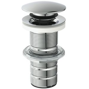 LUXURY CLICKER BASIN WASTE SOLID CHROME