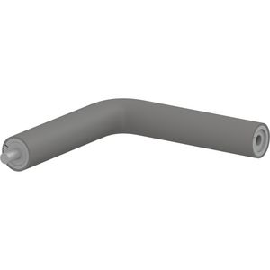 Hoekstuk buis 154x154mm verbingsd. (man/vrouw) antraciet