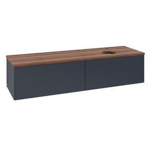 Wastafelonderkast Antao 1600x360x500mm Mid.Blue Matt Lacquer L38052HG