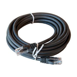 Patchkabel / netwerkkabel CAT5e UTP PVC molded zwart 5.0meter