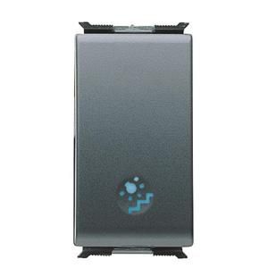 DRUKKNOP 1P 250 Vac-NO 16 A VERLICHTBAAR-SYMBOOL: TRAP-1 MOD
