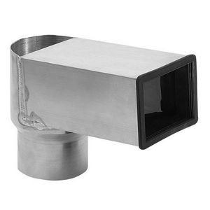 Stadsuitloop alu. 60x100mm-ø100 mm incl. EPDM manchet VVE=5