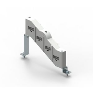 Houder AluminiumC-staaf 630A kasten B255xH160xD25