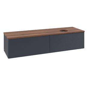 Wastafelonderkast Antao 1600x360x500mm Mid.Blue Matt Lacquer L38112HG