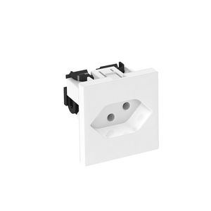 Contactdoos norm Zwitserland 250V 10A polycarbonaat puur wit