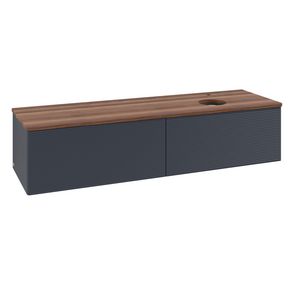 Wastafelonderkast Antao 1600x360x500mm Mid.Blue Matt Lacquer L38152HG