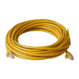 Patchkabel / netwerkkabel CAT5e UTP PVC molded geel 7.5meter