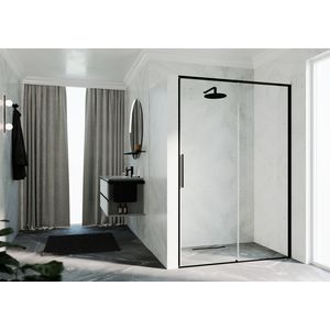 Riga 2p 129 links verst.129-132cm helder glas zwart