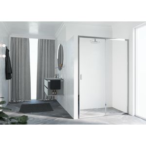 Schuifdeur LUN2PH RE 132-138cm chroom helder