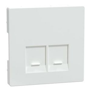 Centraalplaat RJ45 Actassi 2-voudig Lotuswit Systeem D