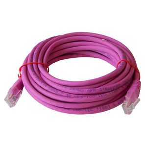 Patchkabel / netwerkkabel CAT5e UTP PVC molded roze 5.0meter