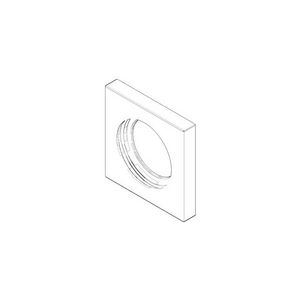 Rozet 60x60x9x35mm chr