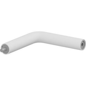 Hoekstuk buis 154x154mm verbingsd. (man/vrouw) wit