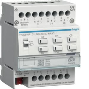 Verwarmingsactor + regeling 6-voudig KNX Secure 24/230 VAC