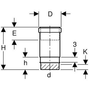 Polyethyleen (PE) expansiemof 32mm
