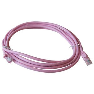 Patchkabel / netwerkkabel CAT5e UTP PVC molded roze 3.0meter