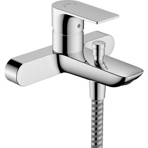 Rebris E 1-hendel badmengkraan opbouw met hartafstand 15,3cm chroom