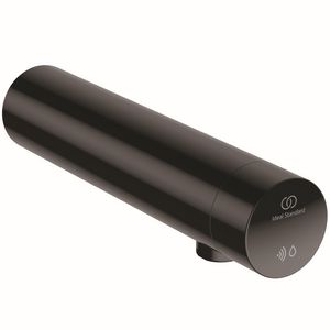 Wandkraan z. menging wand batterij black onyx Sensorflow
