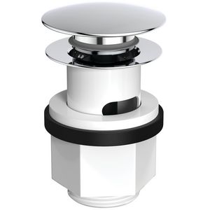 Push-open waste 1.1/4" chroom