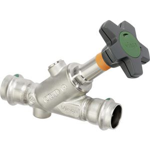 Vrijstroomafsluiter Met Sc 18 RVS/blank