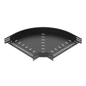 90gr. bend cable tray horizontal 60x400 Staal PES135-Polyest