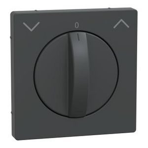 Centraalplaat draai-jaloezieschakelaar Antraciet Systeem D