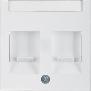 Centraaldoos RJ-datacontactd 2v berker S.1/B.3/B.7 polar wit glans