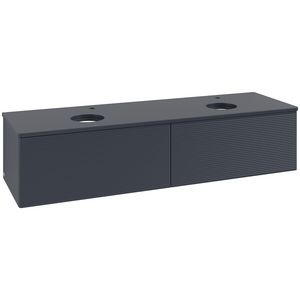 Wastafelonderkast Antao 1600x360x500mm Mid.Blue Matt Lacquer L39150HG