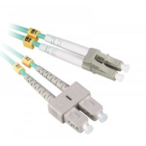 SC LC duplex mm 50/125 OM3 2.8mm 40mtr.