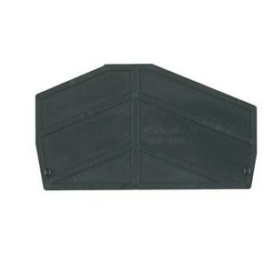 Afsluit- eindplaat zwart h:67.95mm b:2mm V-0 Wemi VVE=50