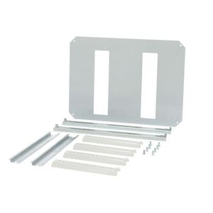 DIN-rail set 2x 11TE voor CP kast HxB=400x300mm