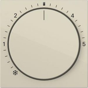 Afdekking ruimtetemperatuurregelaar ctrl.l. System 55 creme wit