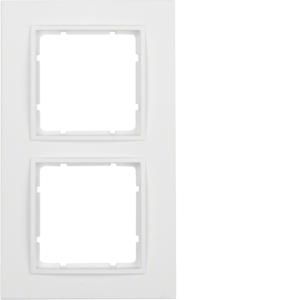 Afdekraam 2-v berker B.7 polarwit mat