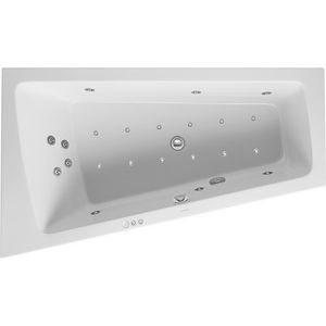 Whirlbad Paiova 1700x1000mm wit hoek L, inbouw, Combi P