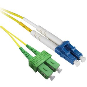 F.O. netwerkkabel / patchkabel SC APC LC duplex SM 9/125 1.0mtr.