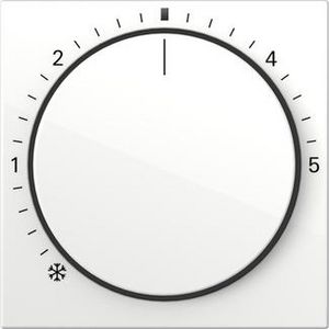 Afdekking ruimtetemperatuurregelaar ctrl.l. System 55 zuiver wit