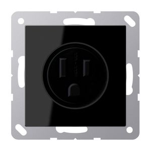 Wandcontactdoos zwart Us-Nema 15 A A500
