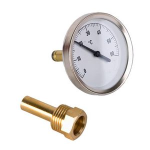 Thermometer met dompelbuis temp. 0-60° C