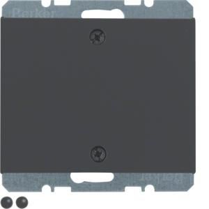 Blindplaat spreidkl. opschroefbaar berker K.1/K.5 antraciet