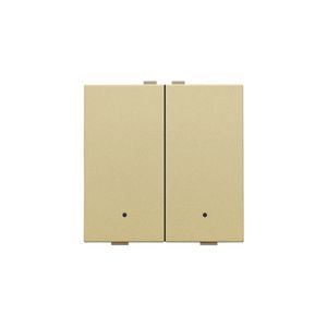 2-voudige drukknop leds/comf.sens. HomeControl gold