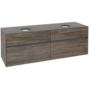 Wastafelonderkast Collaro 1600x548x500mm Stone Oak C05200RK
