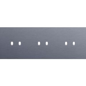 Drievoudige afdekpl. horizontaal 71mm centerafstand drie twe