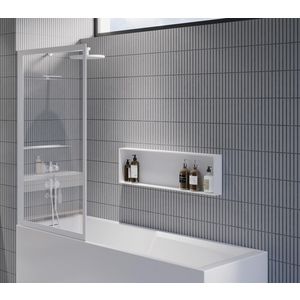 Badklapwand Lucid GD501 omkeerbaar 80x150cm wit