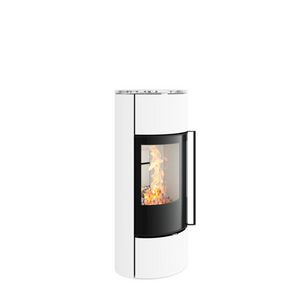 Vrijstaande haard Senso M H2O, wit, front wit