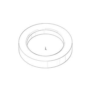 Rozet v. mengkraan 55x38,2x10mm chr