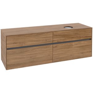 Wastafelonderkast Collaro 1600x548x500mm Oak Kansas C05100RH
